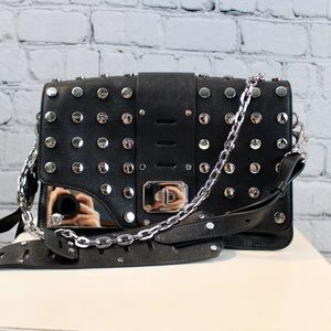 SOLD Versace black leather crossbody bag